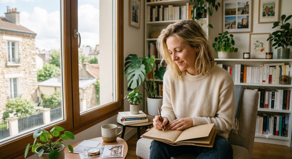 Femme prenant le temps de réfléchir à ses envies et à son imagination